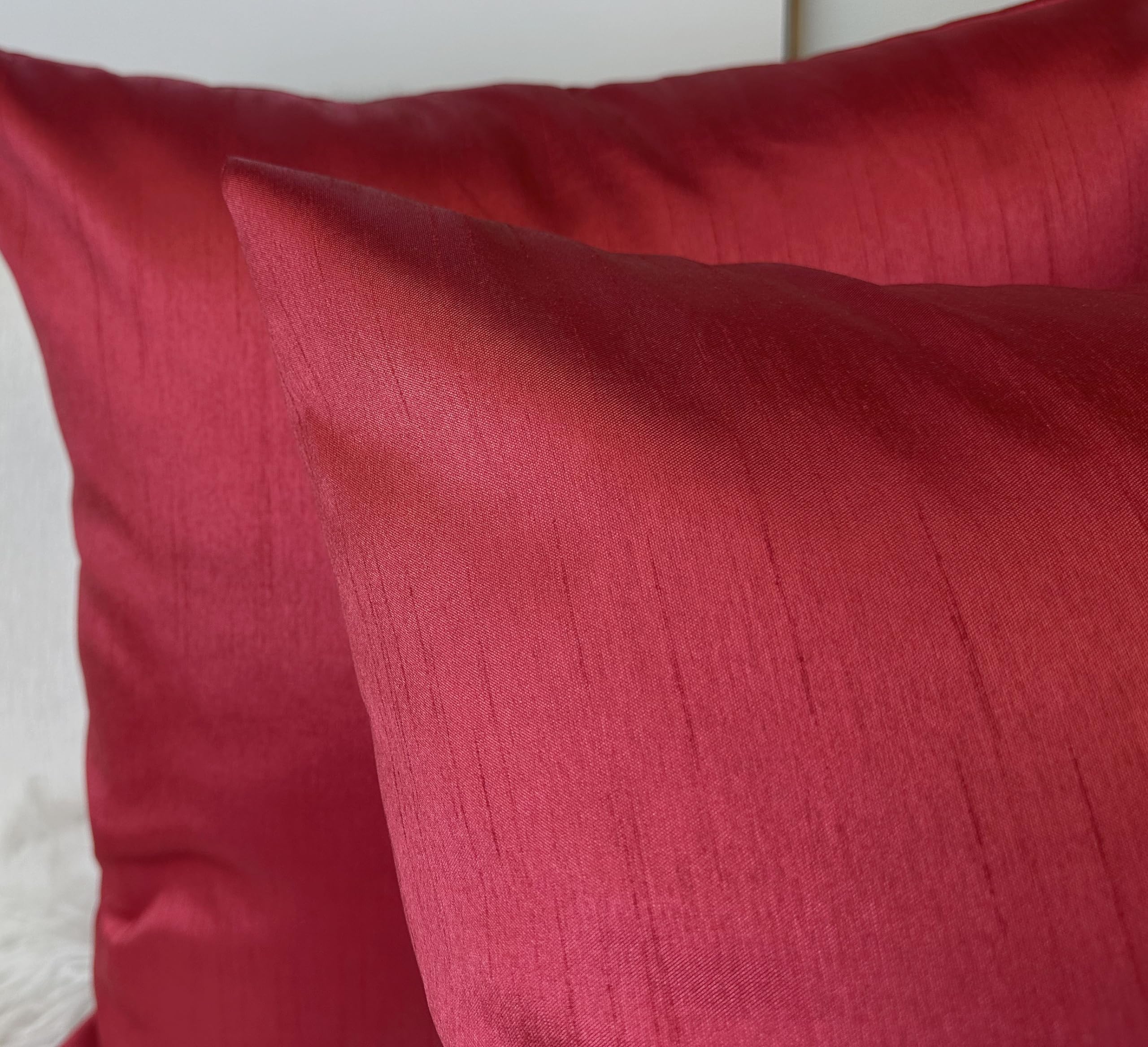 Amazon.co.jp: Aiking Home フェイクシルク クッションカバー ジッパー