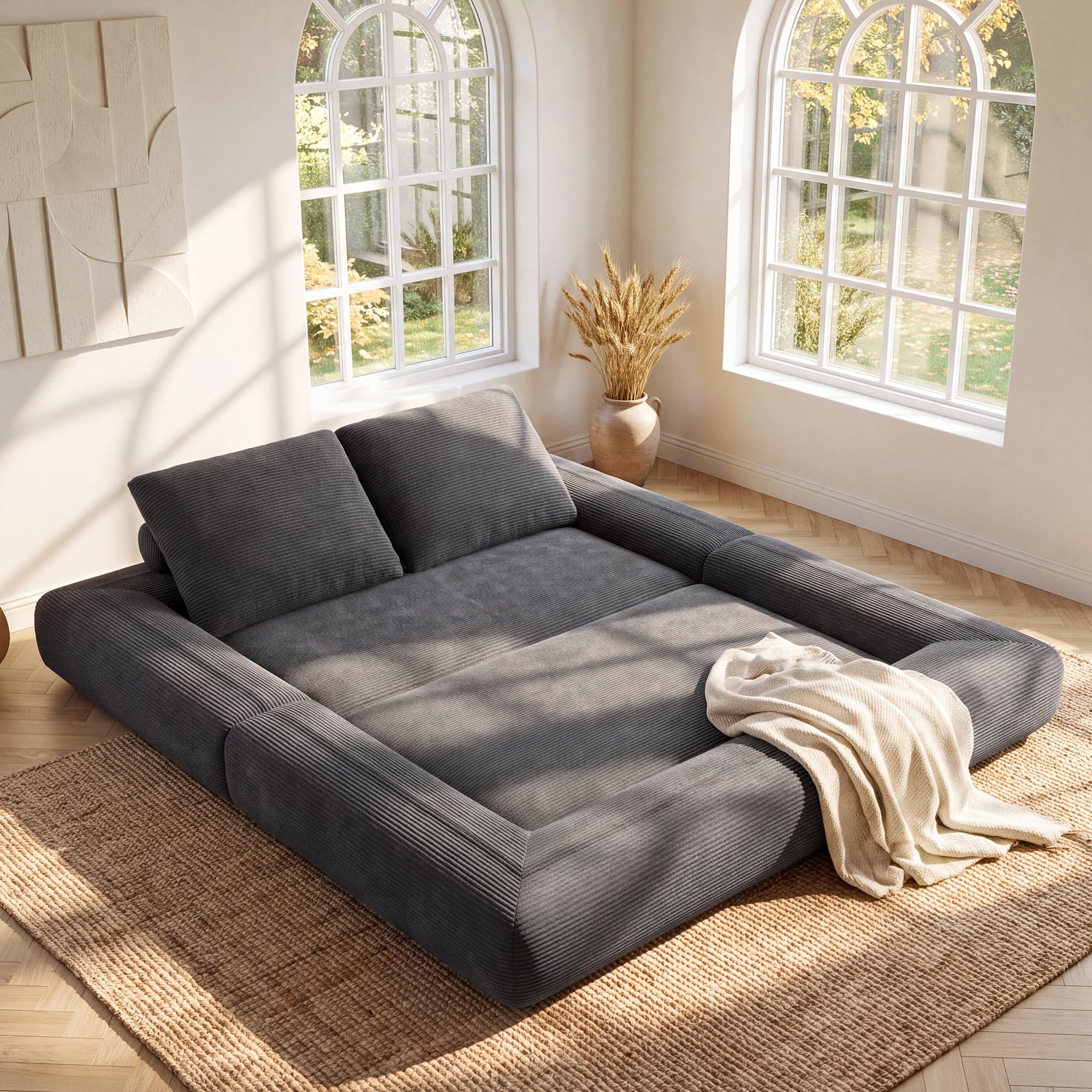 LIKIMIO FlipNest 3-in-1 Convertible Sleeper Sofa