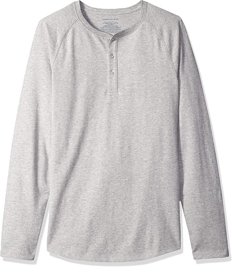 Slim-Fit Long-Sleeve Henley Shirt 