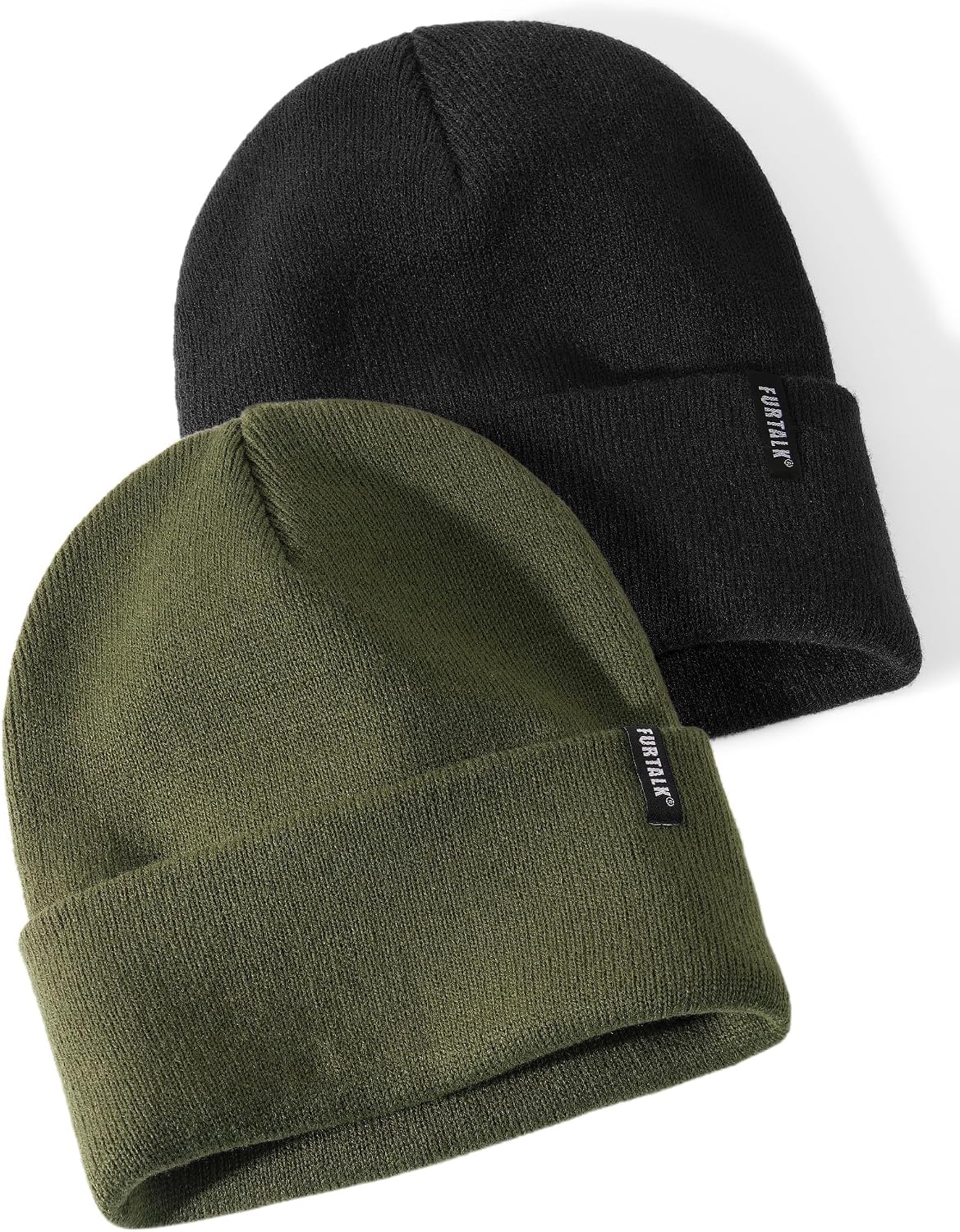 FURTALK Beanie Hat for Women Men Winter Hat Womens Cuffed Beanies Knit Skull Cap Warm Ski Hats