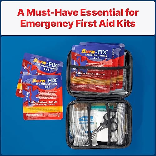 Miniatura 7 de Aderezo de gel para quemaduras de primeros auxilios de 4 x 4 pulgadas, crema inmediata para quemaduras para el dolor y el alivio inmediato del