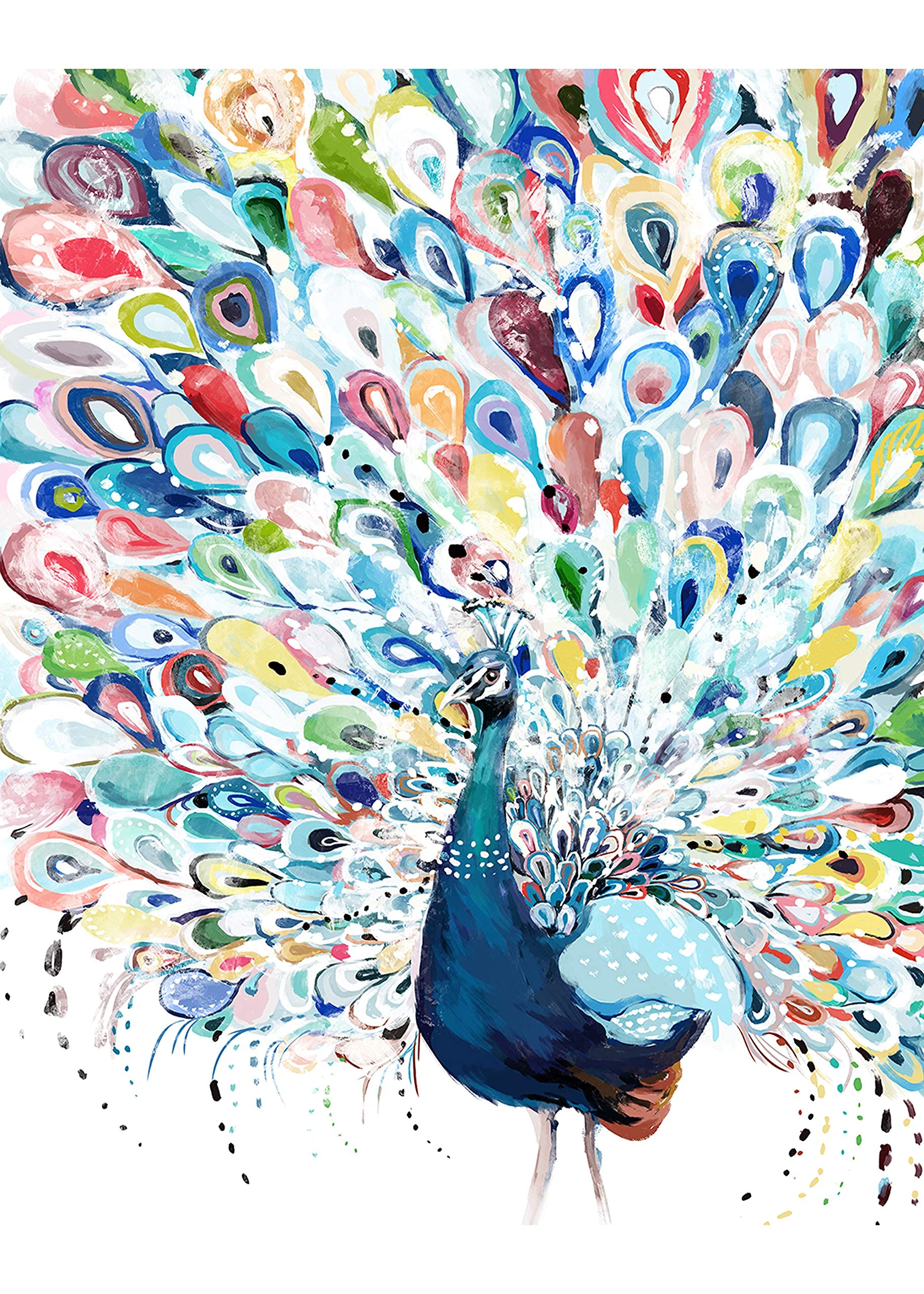 Buy Gronda Paint by Numbers Animals for Adults Colorful Peacock DIY