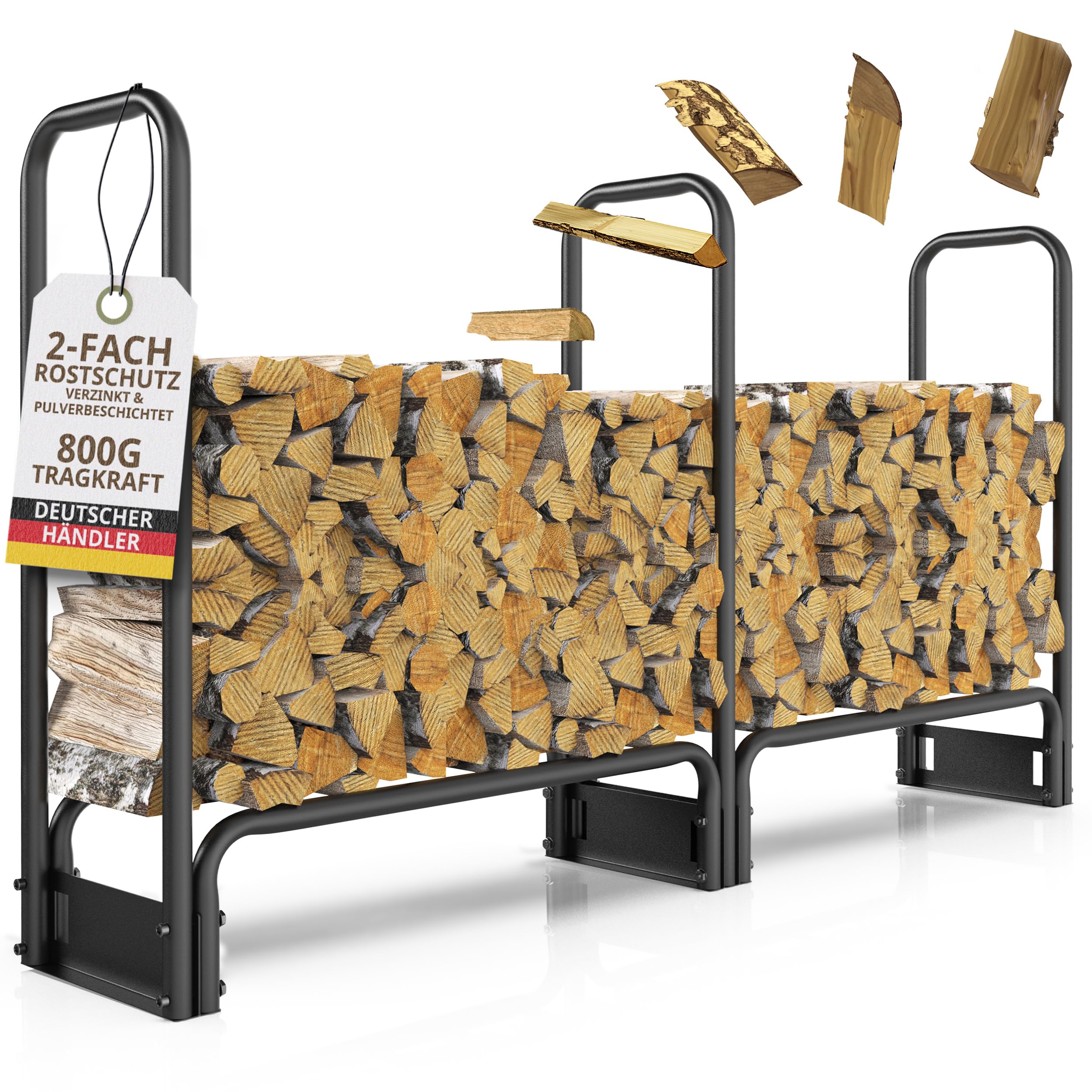 Scaffale Per La Legna Da Ardere In Carpale Scaffale Per Legna Da Ardere Per Pilota Di Legna Da - Foto 5