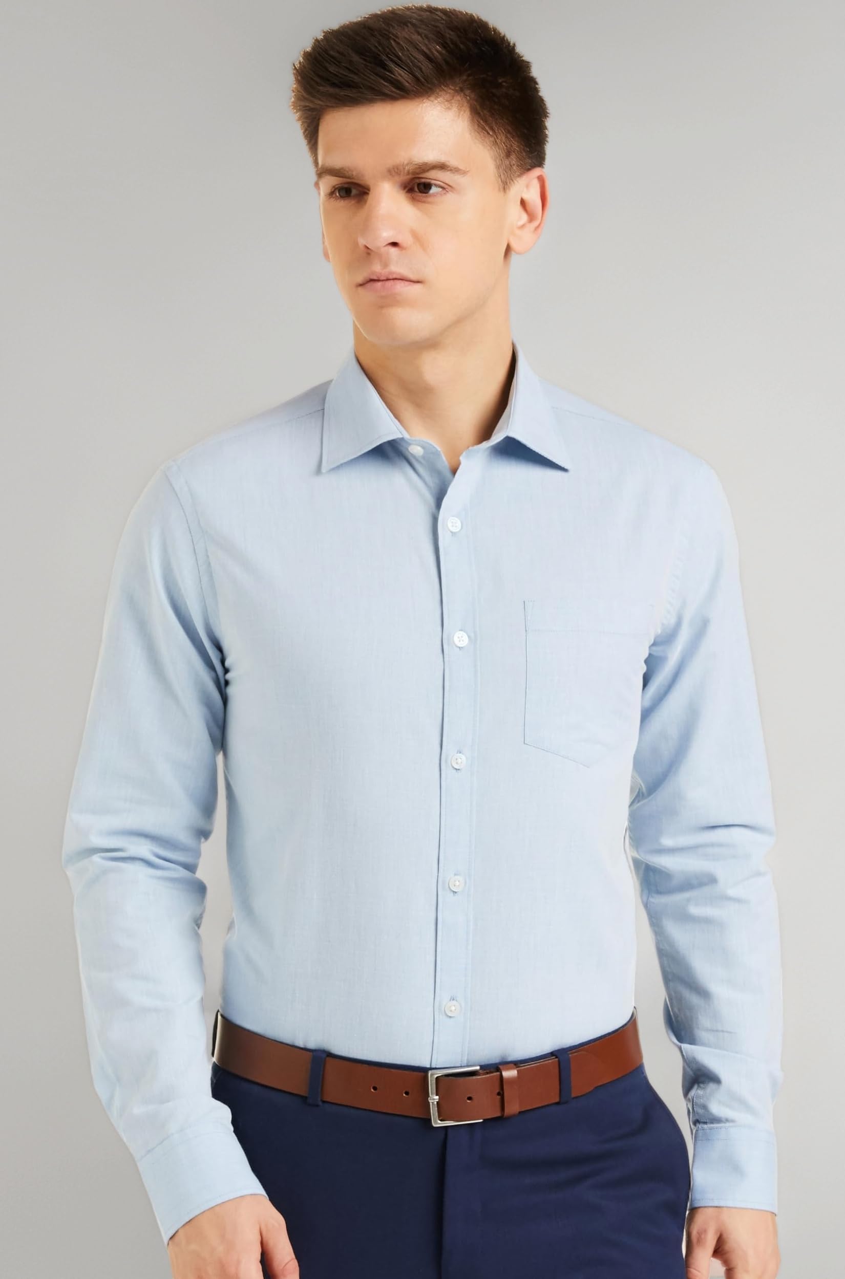 Amazon Brand - Symbol Men's Cotton Slim Fit Shirt