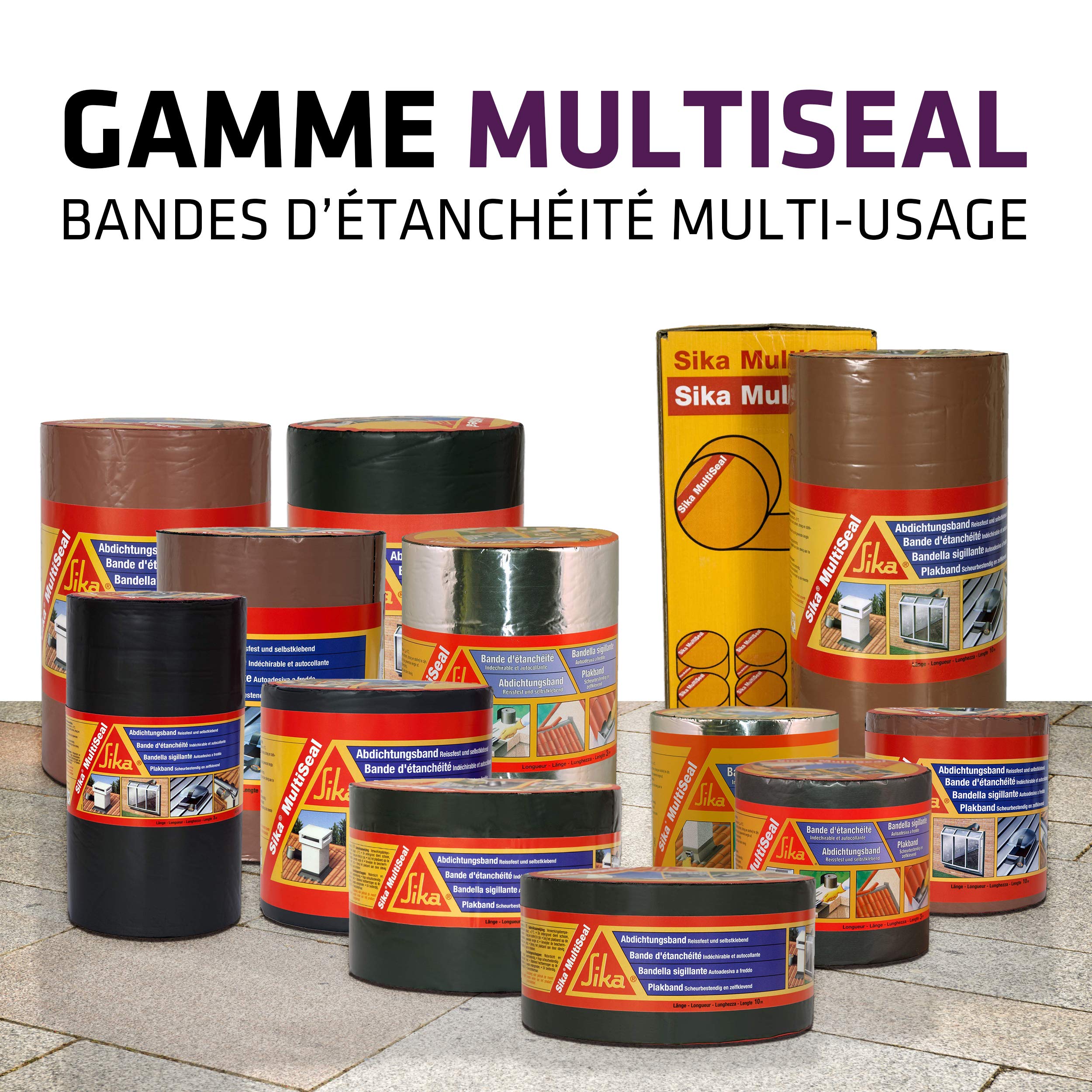 Sika Multiseal Blinkendes Klebeband, 200 mm x 3 m (Packung mit 2)