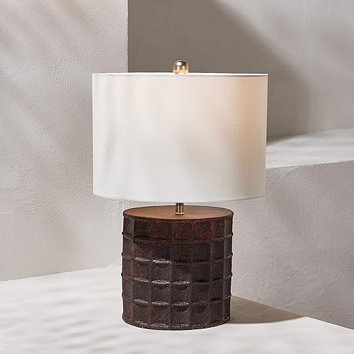 SAFAVIEH Lighting Collection Welsh Modern Rust - Lámpara de mesa de 21 pulgadas (bombilla LED incluida)