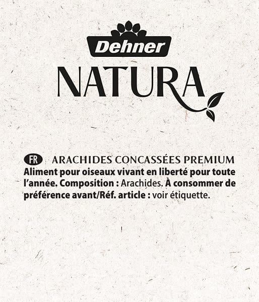Dehner Natura Premium Nourriture pour Oiseaux Sauvages, arachides concassées, 1 kg - 2