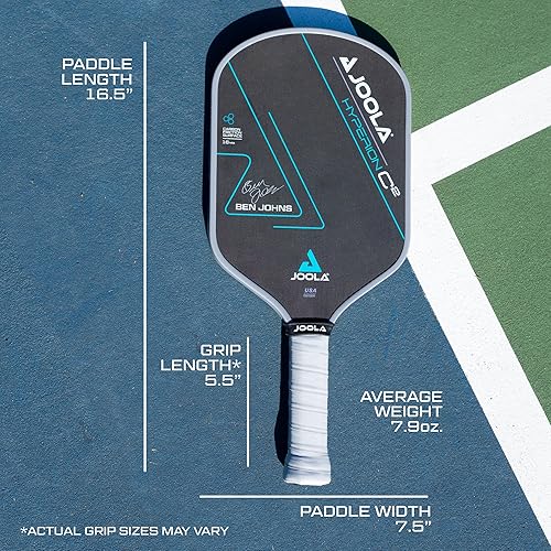 Vista 31 de JOOLA Professional Pickleball Paddles – Charged Surface Technology for Power & Feel – Select Perseus or Hyperion Shape – Fully Encased Carbon Fiber