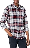 Amazon Essentials Men's Long-Sleeve Flannel Shirt (Available in Plus Size)
