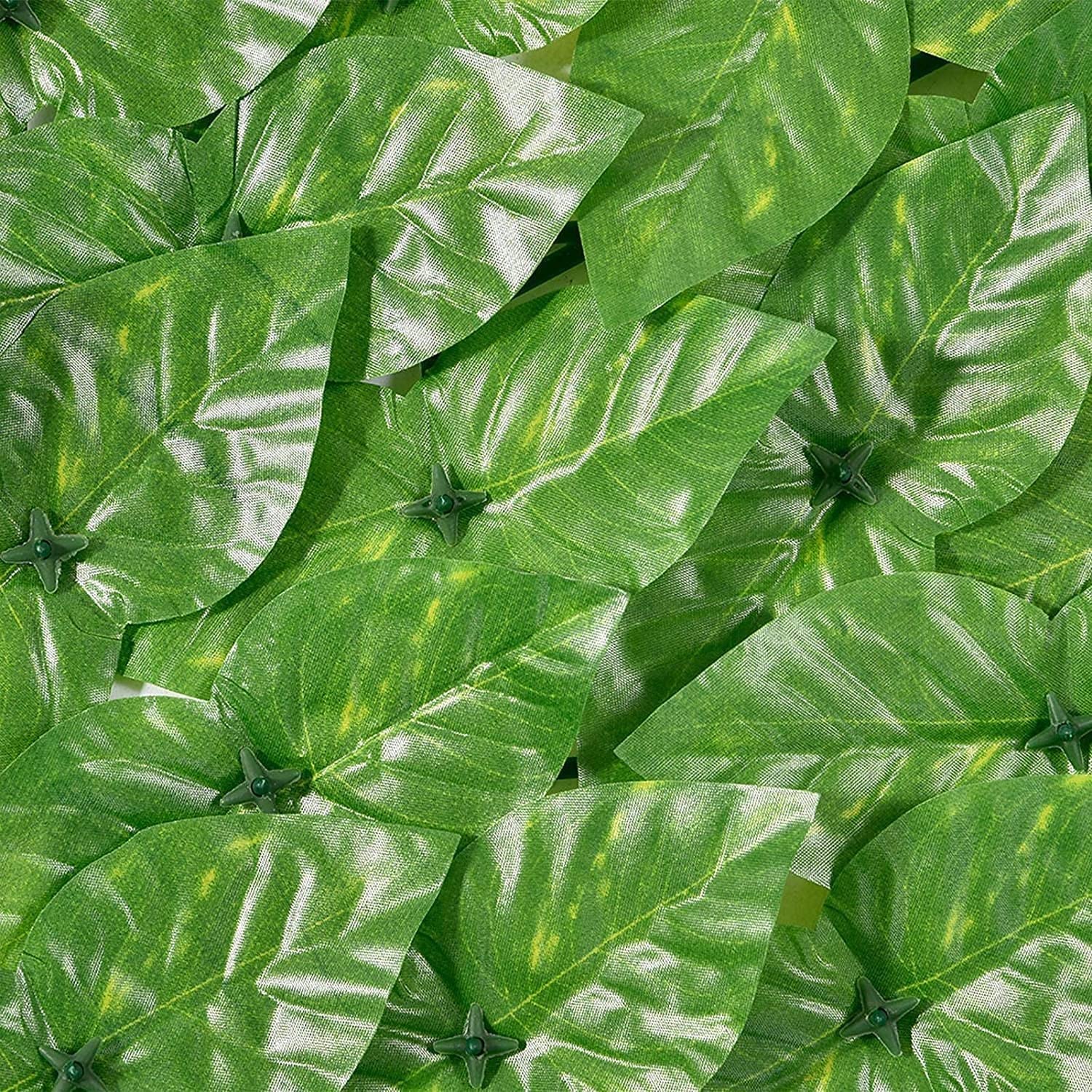 Valla De Privacidad Con Hiedra Artificial Y Flores - Seto Expandible Para Jardín, Patio O Terraza