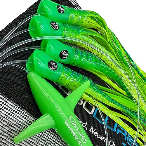 Miniatura 5 de LOBO LURES #215 Skipjack híbrido Skipjack híbrido UV Splash atún Mahi Marlin Trolling Señuelo Daisy Chain