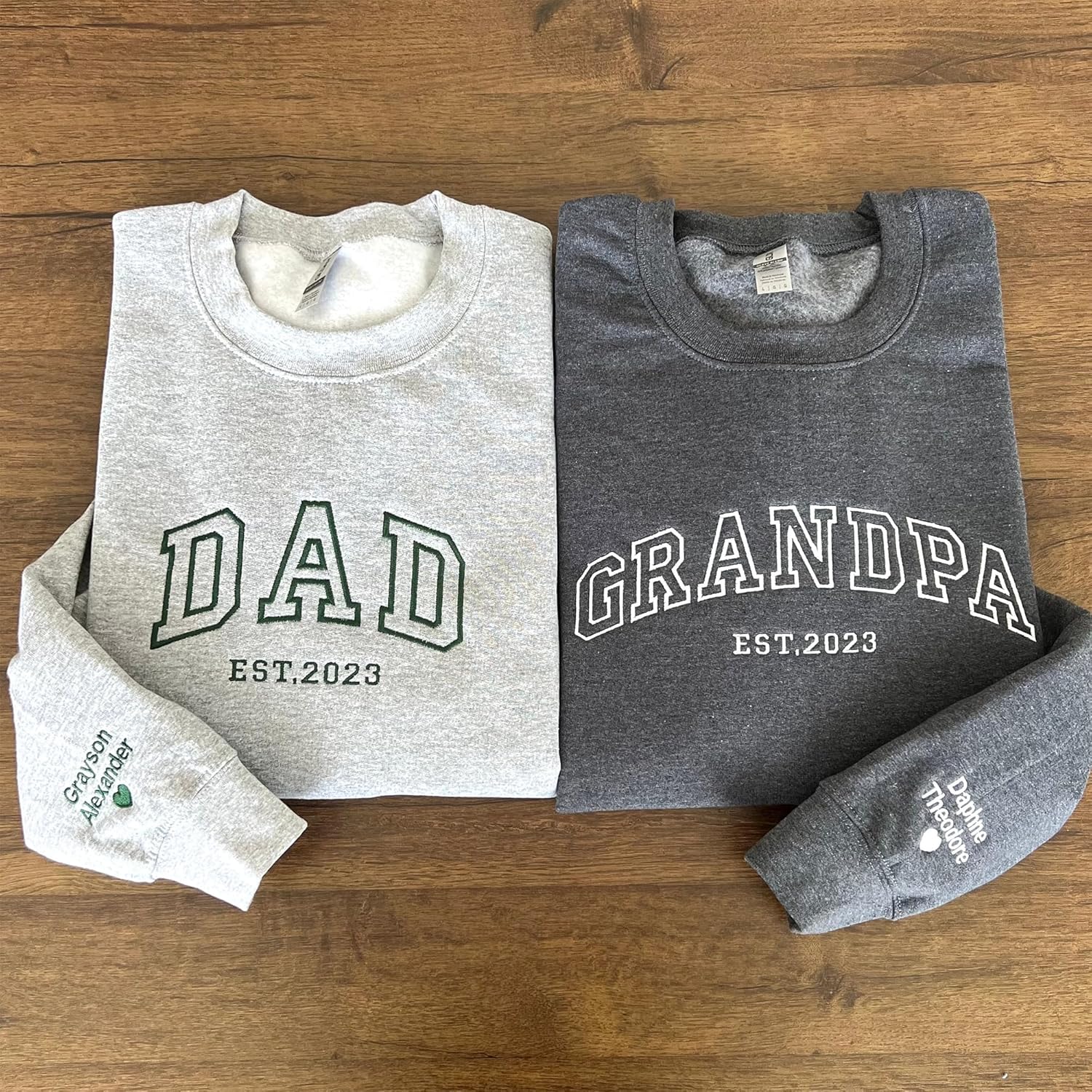 GiveSmiles Custom Embroidered Sweatshirts and Hoodie Design Your Own, Personalized Sweatshirts Hoodie For Everyone, Add Your Own Custom Text, Gifts For Mothers Day, Fathers Day, Holiday, Christmas - Image 3