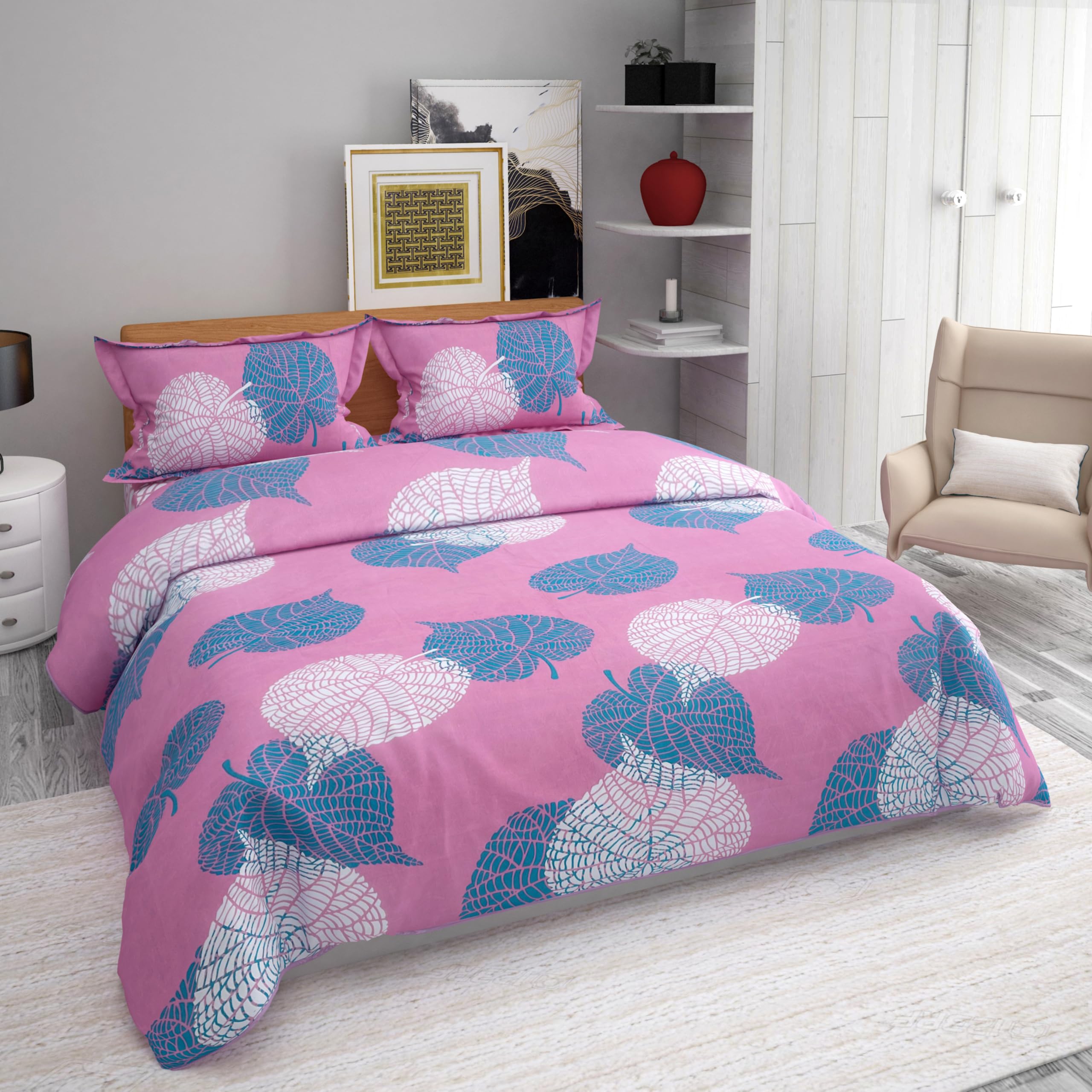 SIYARAM Handloom Industries BEDSHEET for Double Bed with 2 Pillow Covers,Bed Sheet for Bedroom - BZ9 (B0CWVHPXP4) Amazon Price History, Amazon Price Tracker