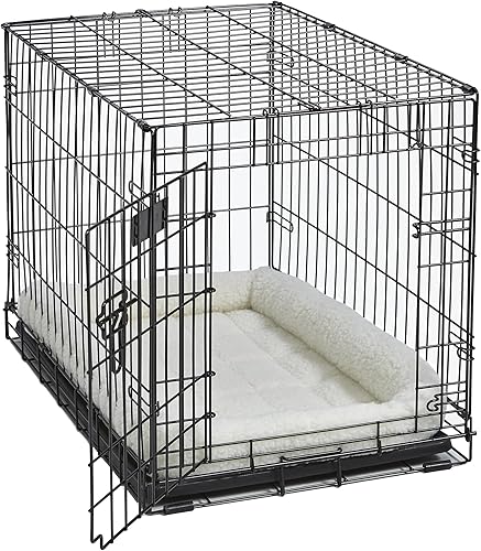 Vista 38 de Cama para mascotas MidWest Bolster, ideal para cajas de metal para perros, se puede lavar a máquina y secar, 36 - pulgadas, Rosado Blush