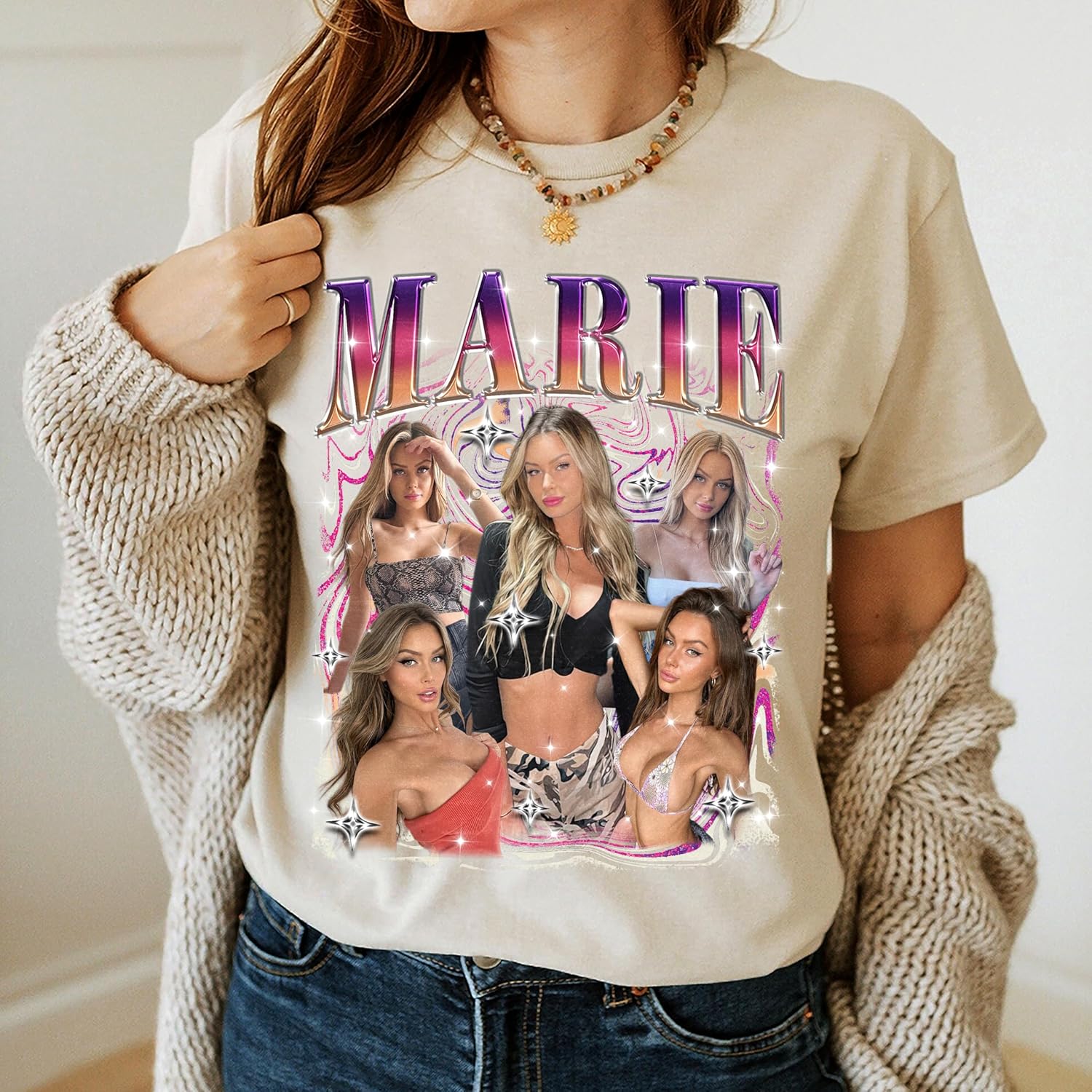 H-DEWALL Customized T Shirts Personalized Gifts for Boyfriend Gift Ideas Custom Bootleg Birthday Gifts for Men Graphic Tees - Image 7