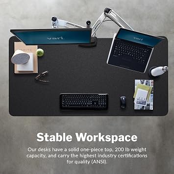 Vari Classic Electric Standing Desk 60x30 Black/Black