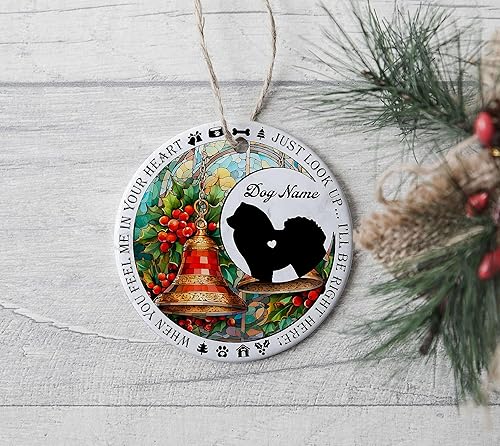 Miniatura 7 de Chow Chow - Adorno conmemorativo personalizado con simpatía de perro en memoria amorosa, decoraciones de Navidad, regalo para la pérdida de perros,