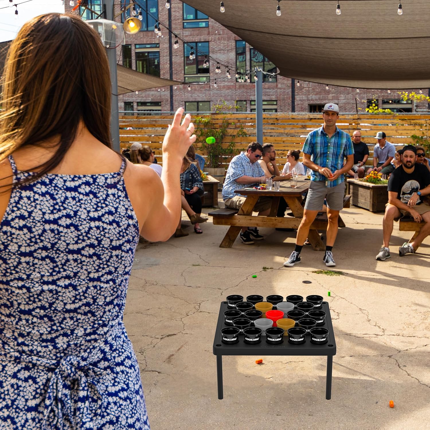 Corkaine - The Addicting Cork Toss Game - The Best Outdoor/Indoor Yard Game to Play with Family, Friends, and Adults