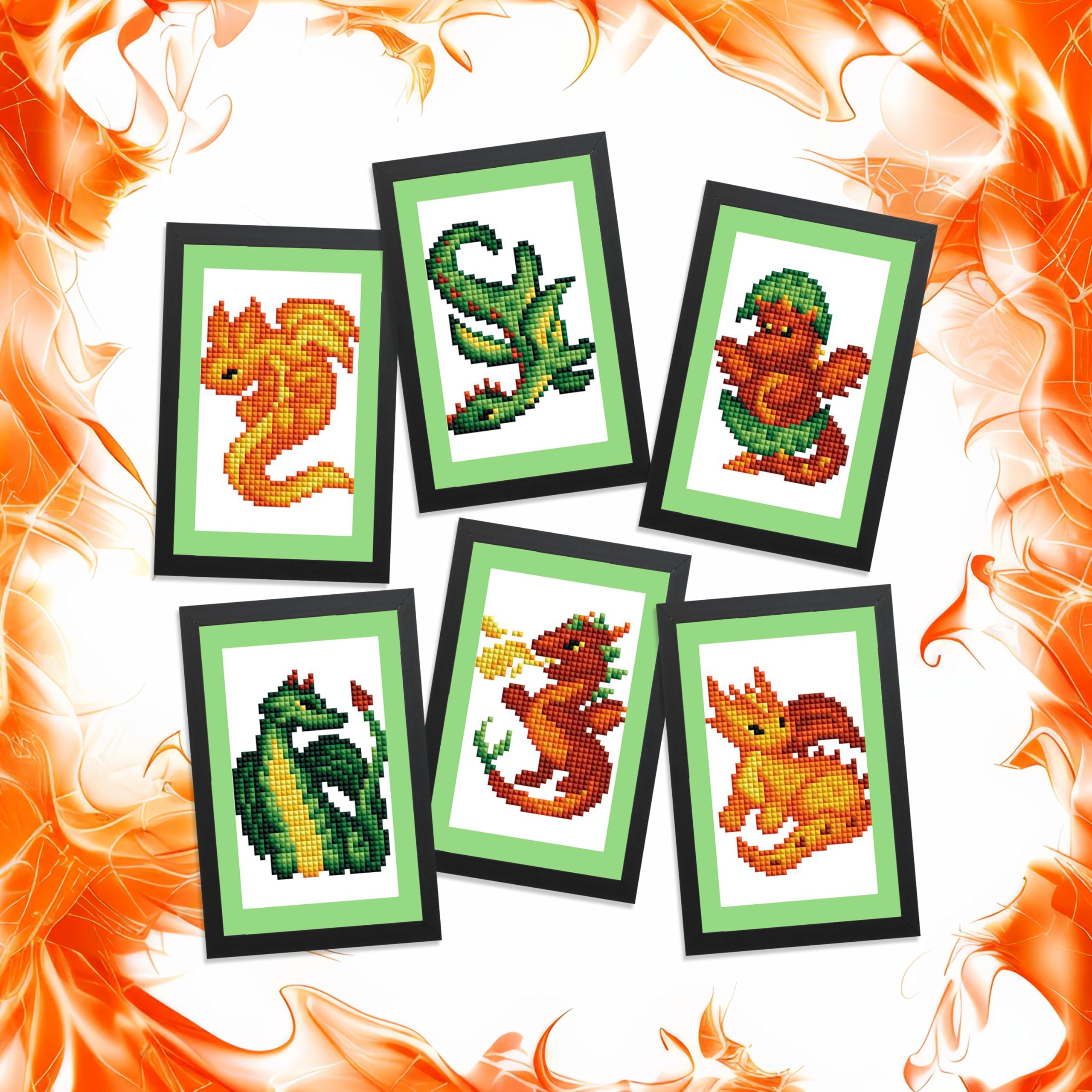 Amazon.com: DIAMOND ART CLUB Mini Dazzles - Dragons, Fun DIY