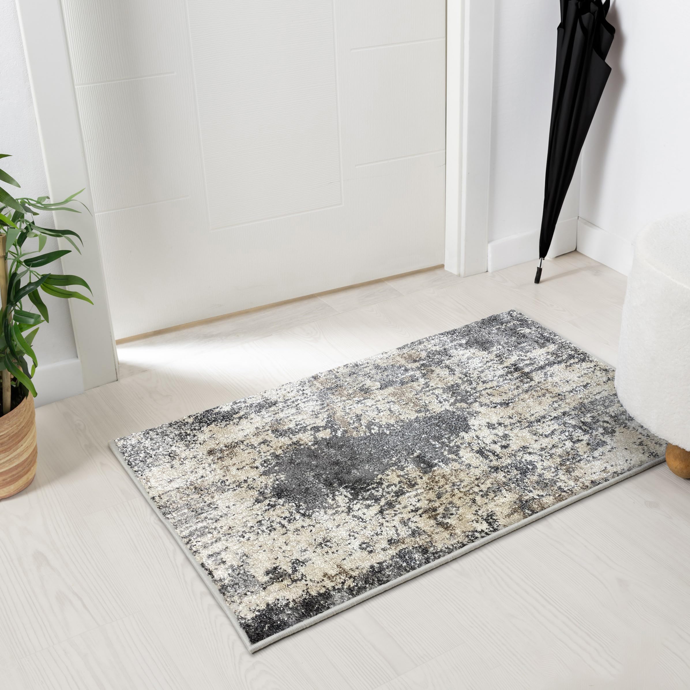 LUXE WEAVERS Artistic Area Rug, Gray-Gray 2x3
