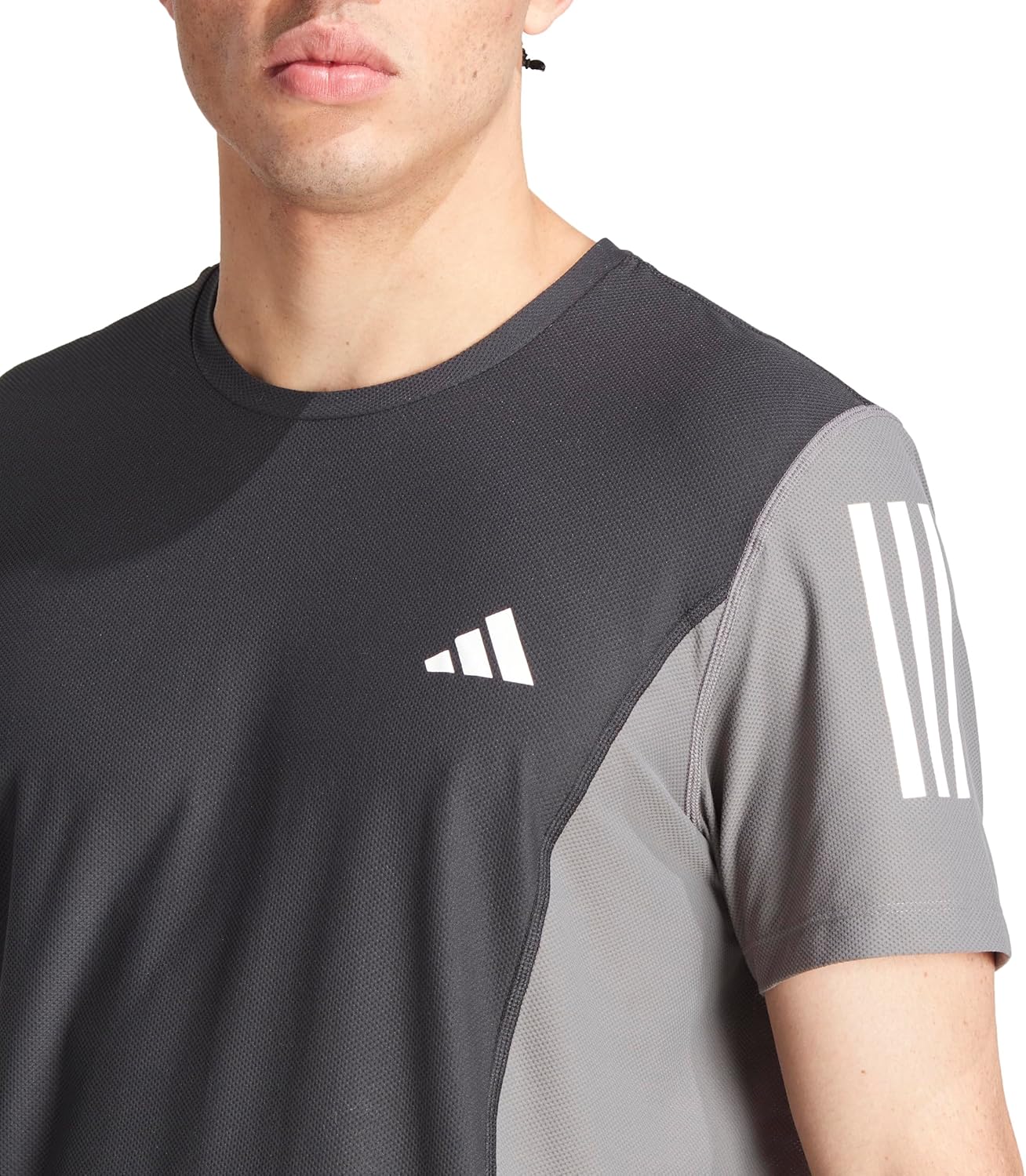 Adidas Mens Own The Run Colorblock T-shirtShirt - Image 9