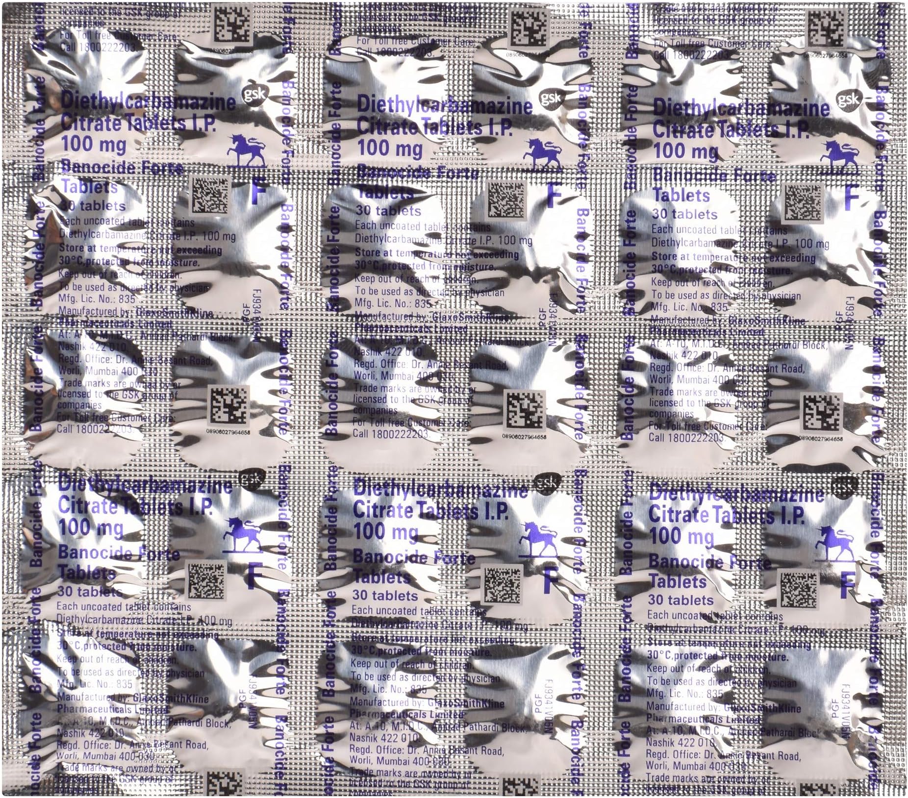 Banocide Forte - Strip of 30 Tablets