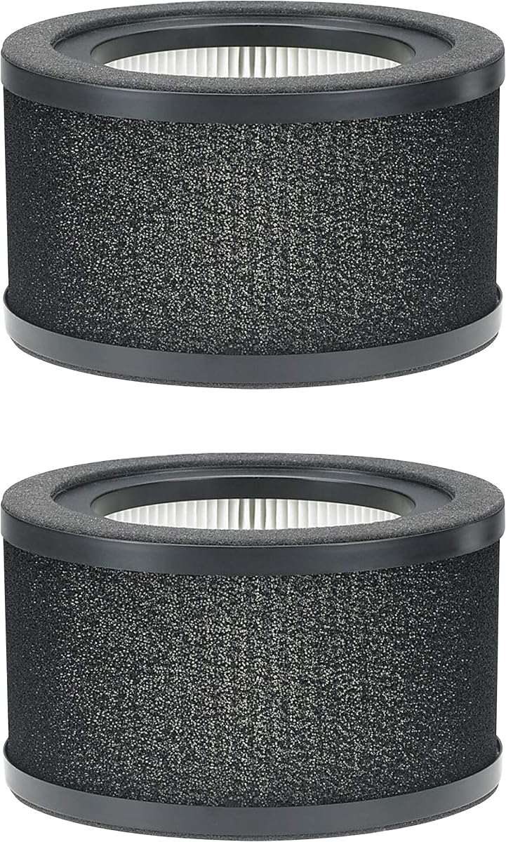 Fette Filter -Pack of 2 Replacement Air Purifier True HEPA Filters with Pre Filter Layer Compatible with Germ Guardian FLT4200 Filter L for GermGuardian Air Purifer Model AC4200W