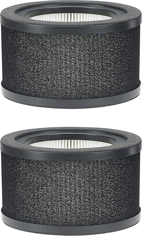 Fette Filter -Pack of 2 Replacement Air Purifier True HEPA Filters with Pre Filter Layer Compatible with Germ Guardian FLT4200 Filter L for GermGuardian Air Purifer Model AC4200W