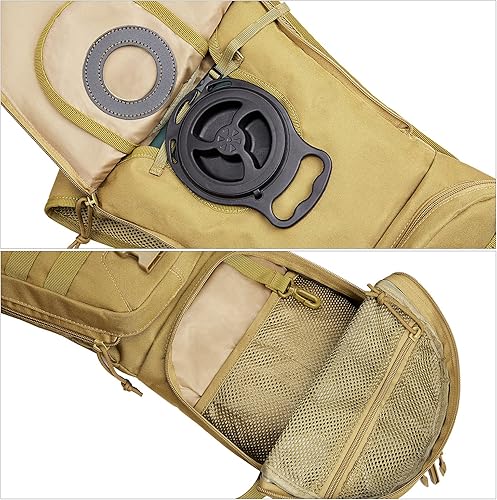 Miniatura 6 de G4Free Mochila de hidratación táctica militar con vejiga mejorada de 3L para senderismo, correr, ciclismo