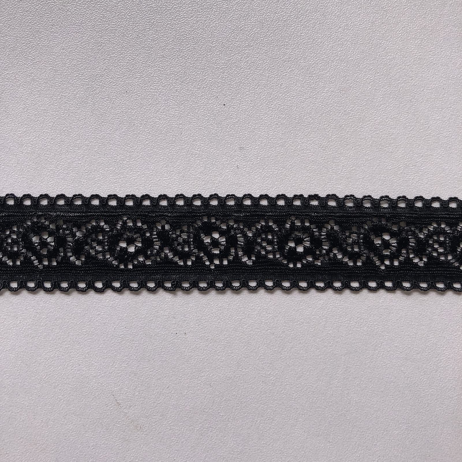 1.2 Inch Wide Stretch Lace Ribbon - 10 Yards Floral Elastic Trim For Sewing & Crafts