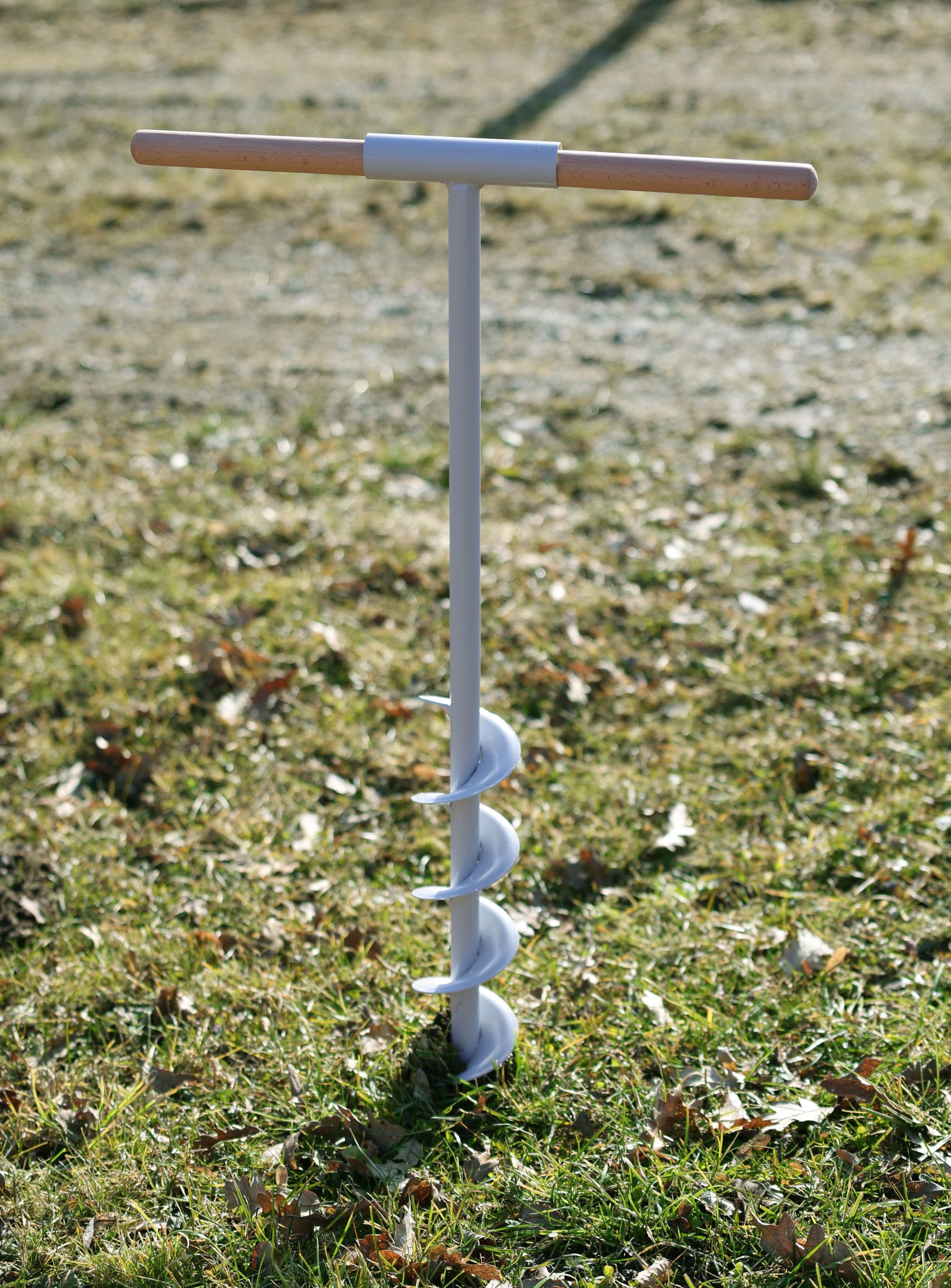 Kerbl 44484 - Broca de tierra (ayuda ideal para la construcción de vallas, sin esfuerzo para la fijación de las estacas, acero lacado, 70 mm)