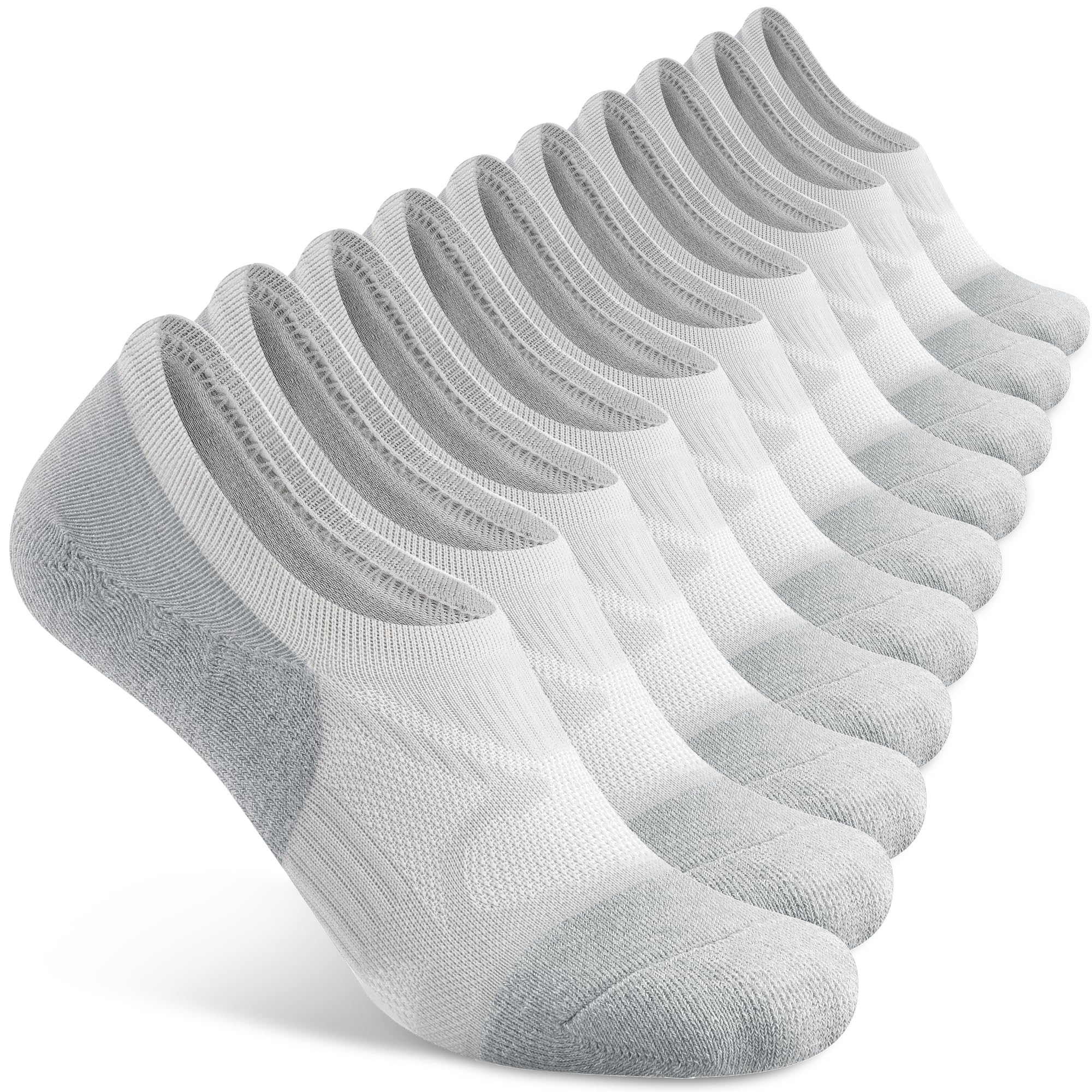 Gonii No Show Socks Womens Athletic Compression Running Low Cut Cushioned Socks 5 Pairs