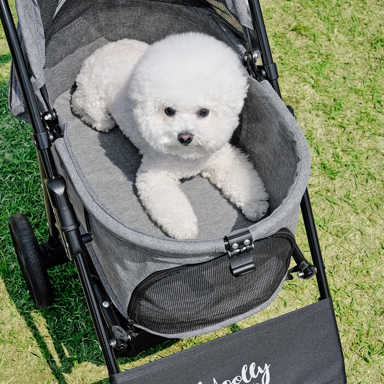 Woolly Pet in style ペットカート グレー Amazon.co.jp: 【Woolly Pet in style】 ペットカート プチイージー
