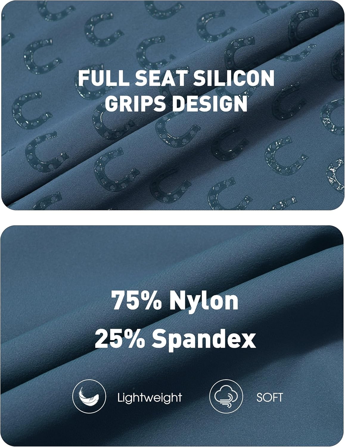 FitsT4 Sports Girls Riding Pants Full Seat High Waist Kids Equestrian Breeches Horse Schooling Tights Zipper Pockets - Image 5