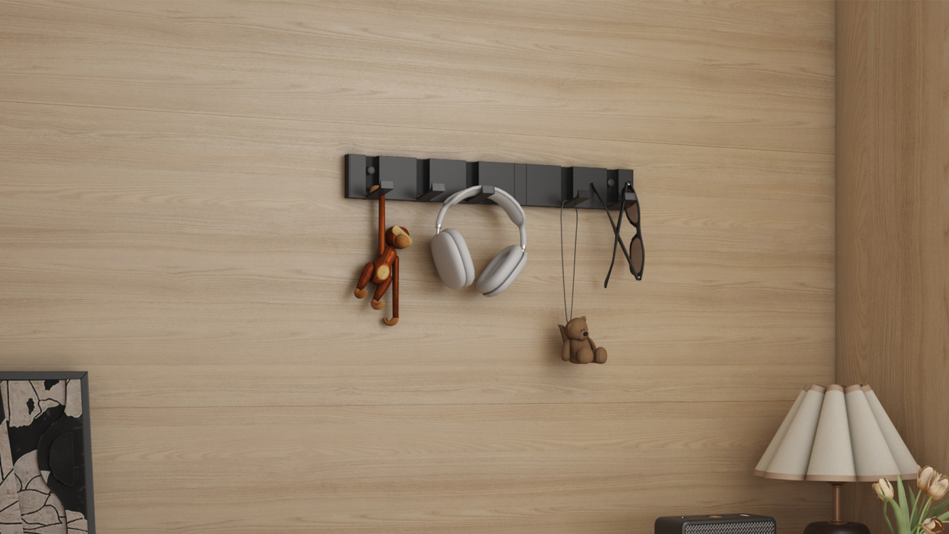 Doporro Patère Murale Porte Manteau Mural Sans Percage Gris De 4 Crochets Retractables Pour Porte Entree Cuisine Salle De Bain Wandgarderobe01 97204718