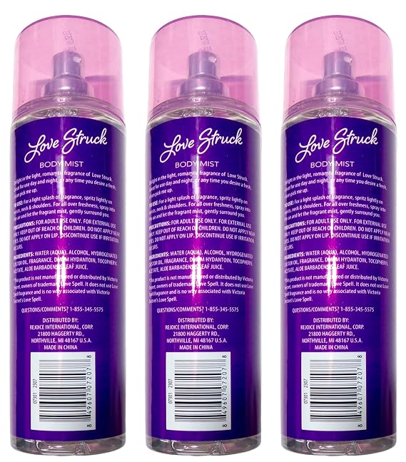 Love Struck Body Mist, 7 FL OZ, Set of 3