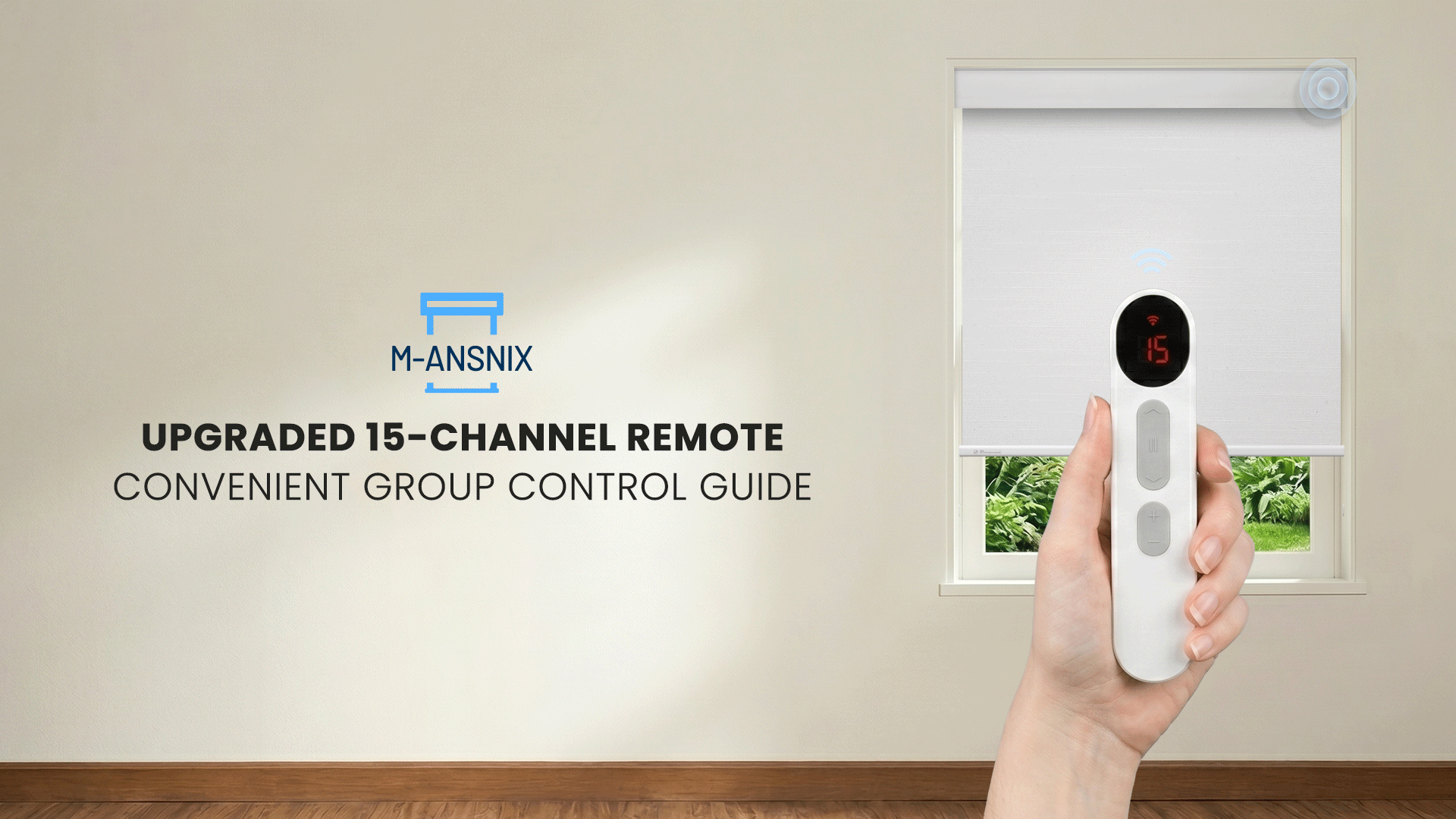 Amazon.com: MANSNIX 15-Channel Remote Control for Motorized Blinds