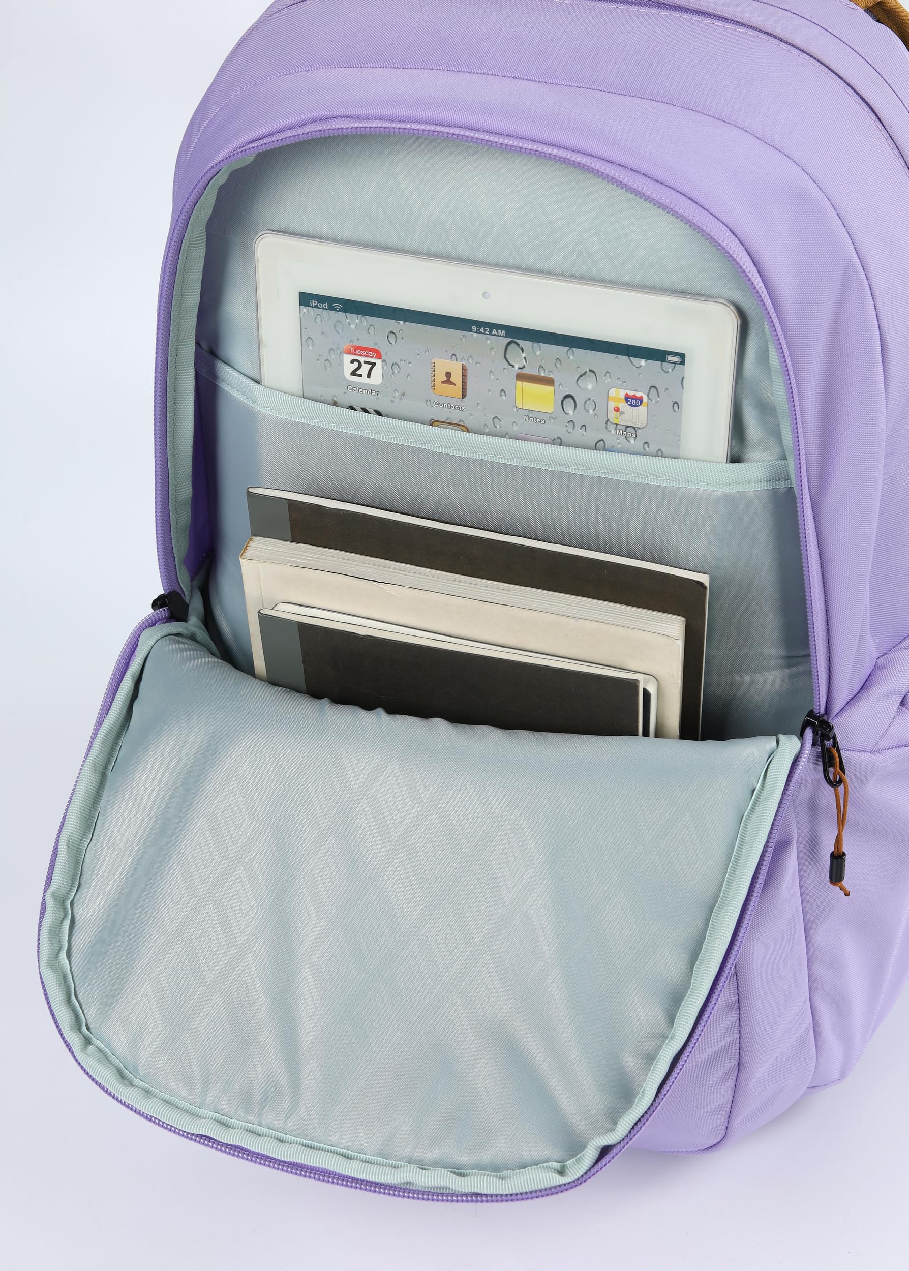 Nitro Future Hero - Zaino per la scuola con organizer per la scuola, con scomparto per laptop da 17 pollici, lavanda, 37L, Casual