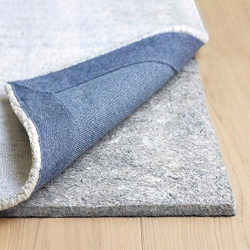 RUGPADUSA - Acolchado antideslizante mejorado de doble superficie de fieltro y goma, de 6 x 9pies x 12pulgada de espesor, añade comodidad y