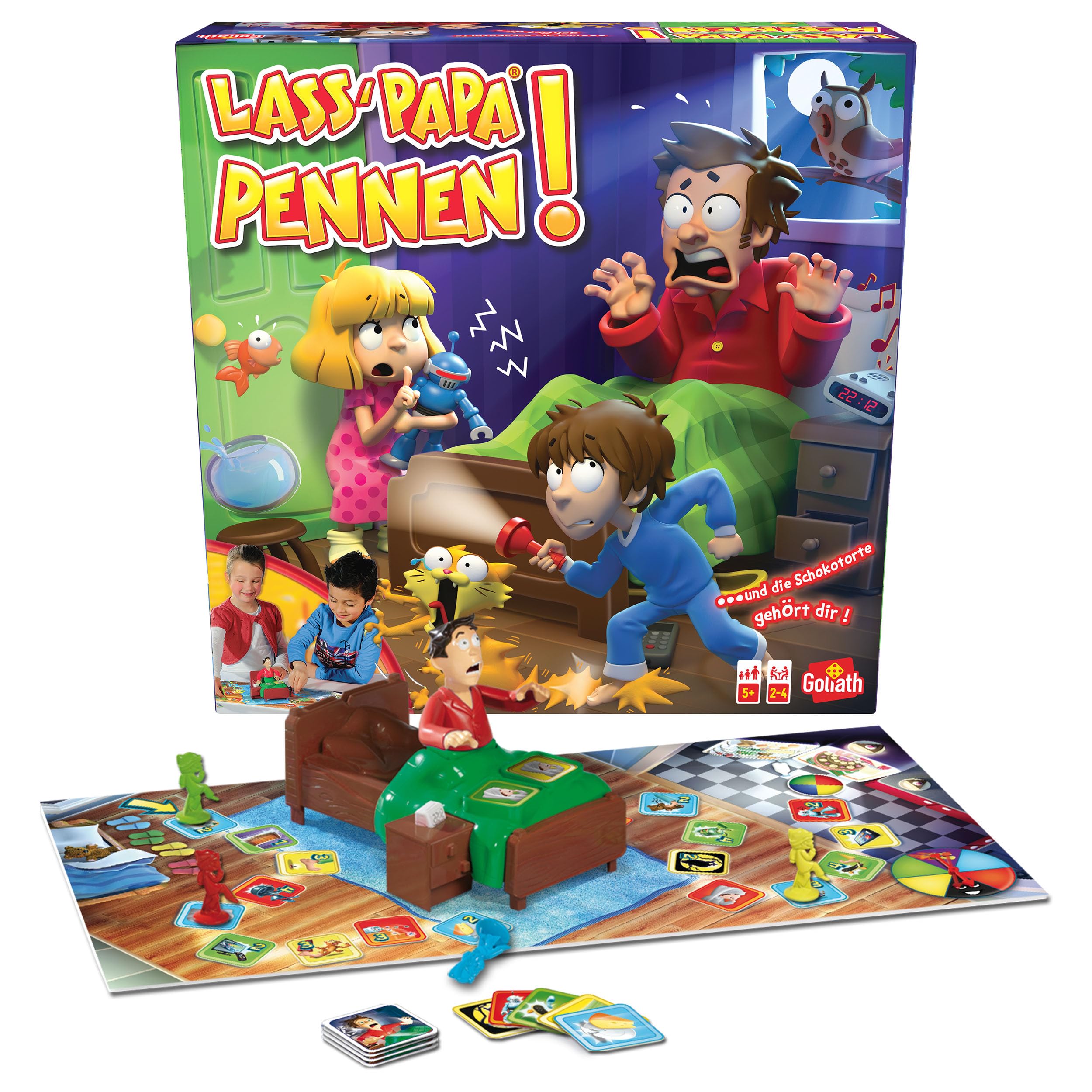 Goliath - Lass Papa PENNEN | Kinderspiele ab 5 Jahren und 2 bis 4 Spieler - Gesellschaftsspiel für Junge und Mädchen voller Aufregung