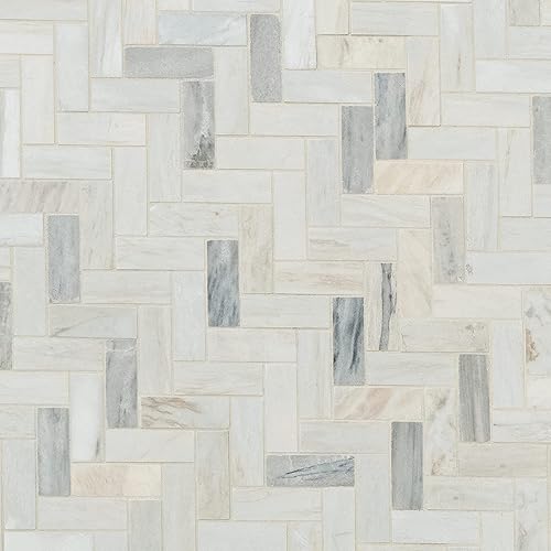 MSI Azulejo de espiga de angora, 12 pulgadas x 12 pulgadas, 10 piezas para baño, cocina, azulejos de pared decorativos y azulejos de pared de ducha,