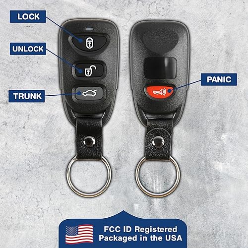 Miniatura 5 de KeylessOption Reemplazo de llavero de coche con control remoto de entrada sin llave para Elantra OSLOKA-360T (paquete de 2)