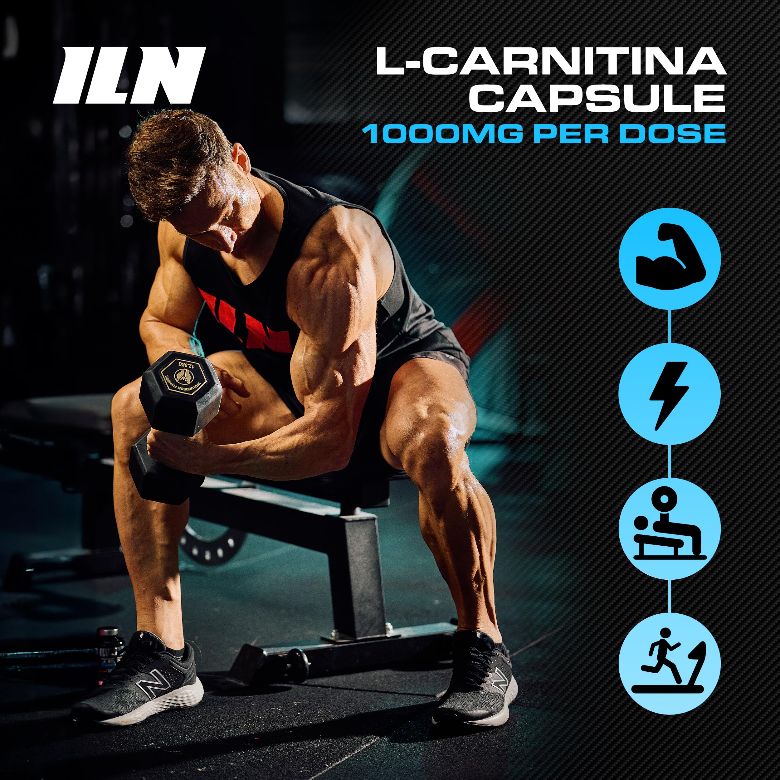 L-Carnitina – 1000mg L-Carnitina L-Tartrato – 240 Capsule Vegane