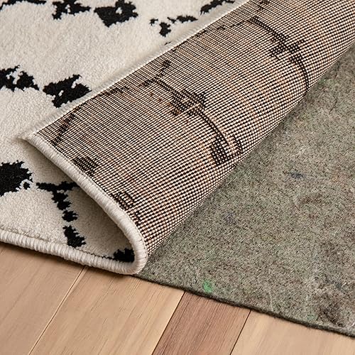 Flash Furniture Minnie Slide-Stop - Alfombrilla antideslizante reversible para múltiples superficies, 14 de pulgada de grosor, protección del suelo,