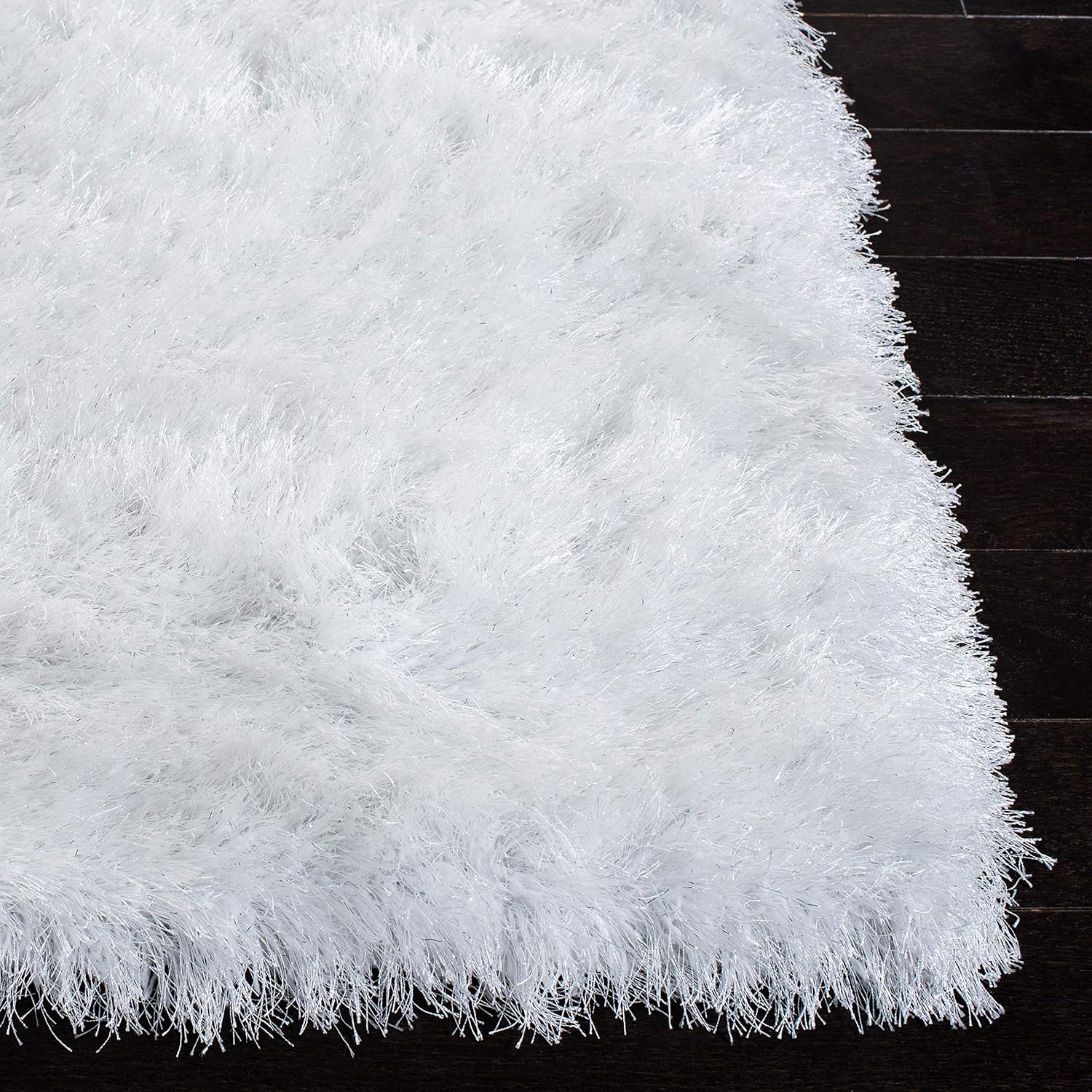 SAFAVIEH Vegas Shag Collection Runner Rug - 2'2" x 8', Ivory, Solid Design, Non-Shedding & Easy Care, 3.15-inch Thick Ideal for High Traffic Areas in Living Room, Bedroom (VGS868A)