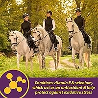 Vista 3 de Horse Health Vita E & Selenium Crumbles Suplemento de vitamina de caballo, apoya una salud muscular óptima y un apoyo antioxidante, 3 libras