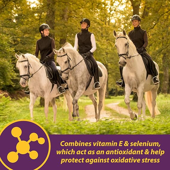 Horse Health Vita E & Selenium Crumbles Vitamin Supplement, Supports Optimal Muscle Health & Antioxidant Support, Selenium and Vitamin E Supplements for Horses, 3 lb, 96 Day Supply
