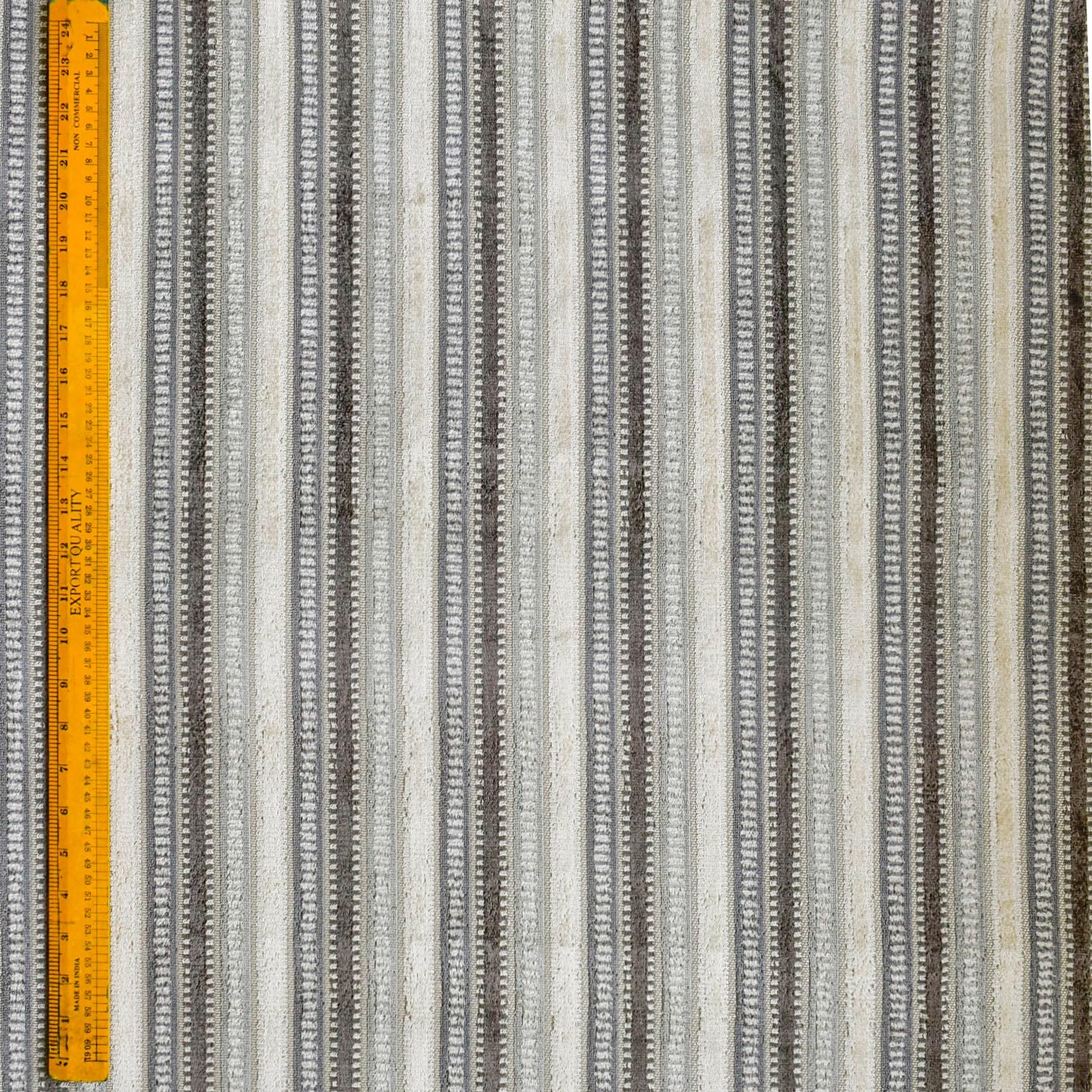 Tienda de tejidos directa Gris y verde azulado Tejido de terciopelo jacquard Tela Por metro, 3 metros continuos 137 centímetros ancho A rayas Gris Al por mayor Terciopelo Tapicería Tela para Cortinas