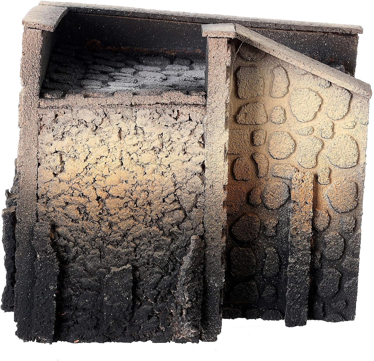 Holyart Curved Street for Nativity Village Measuring 15x17x13cm