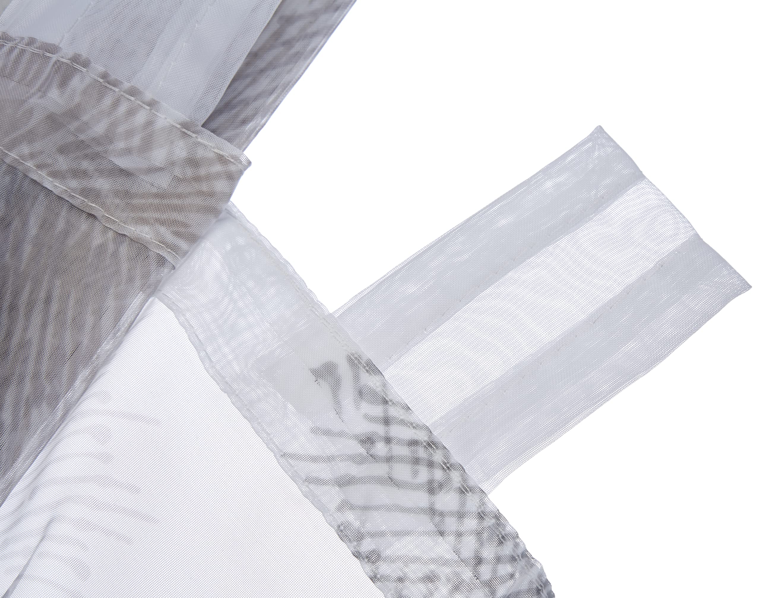 Home Fashion - Tenda con occhielli, a righe orizzontali, in poliestere, grigio, 245 x 140 cm